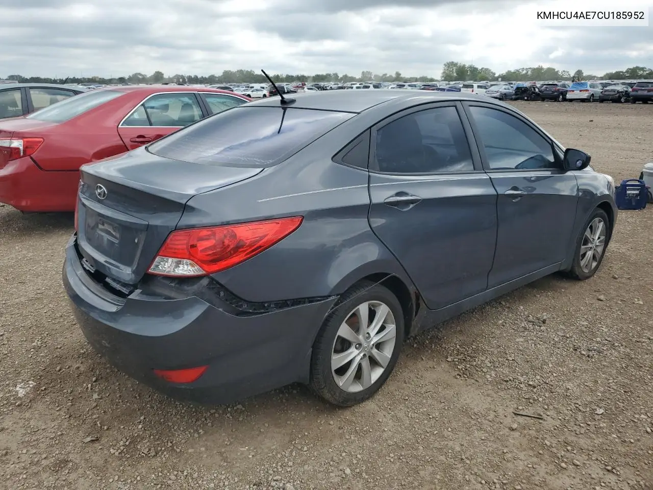 2012 Hyundai Accent Gls VIN: KMHCU4AE7CU185952 Lot: 62940495