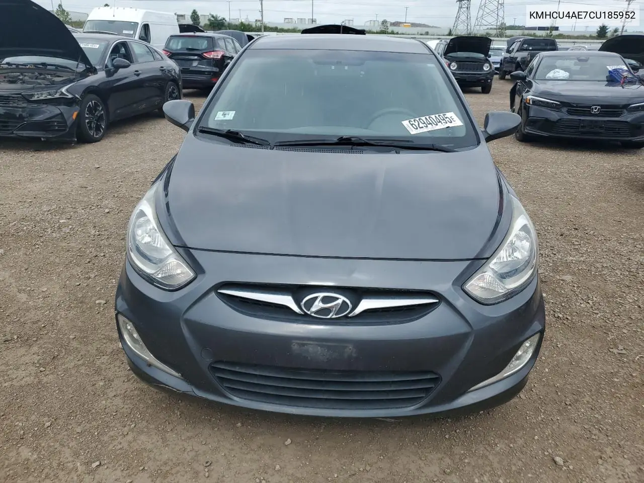 2012 Hyundai Accent Gls VIN: KMHCU4AE7CU185952 Lot: 62940495