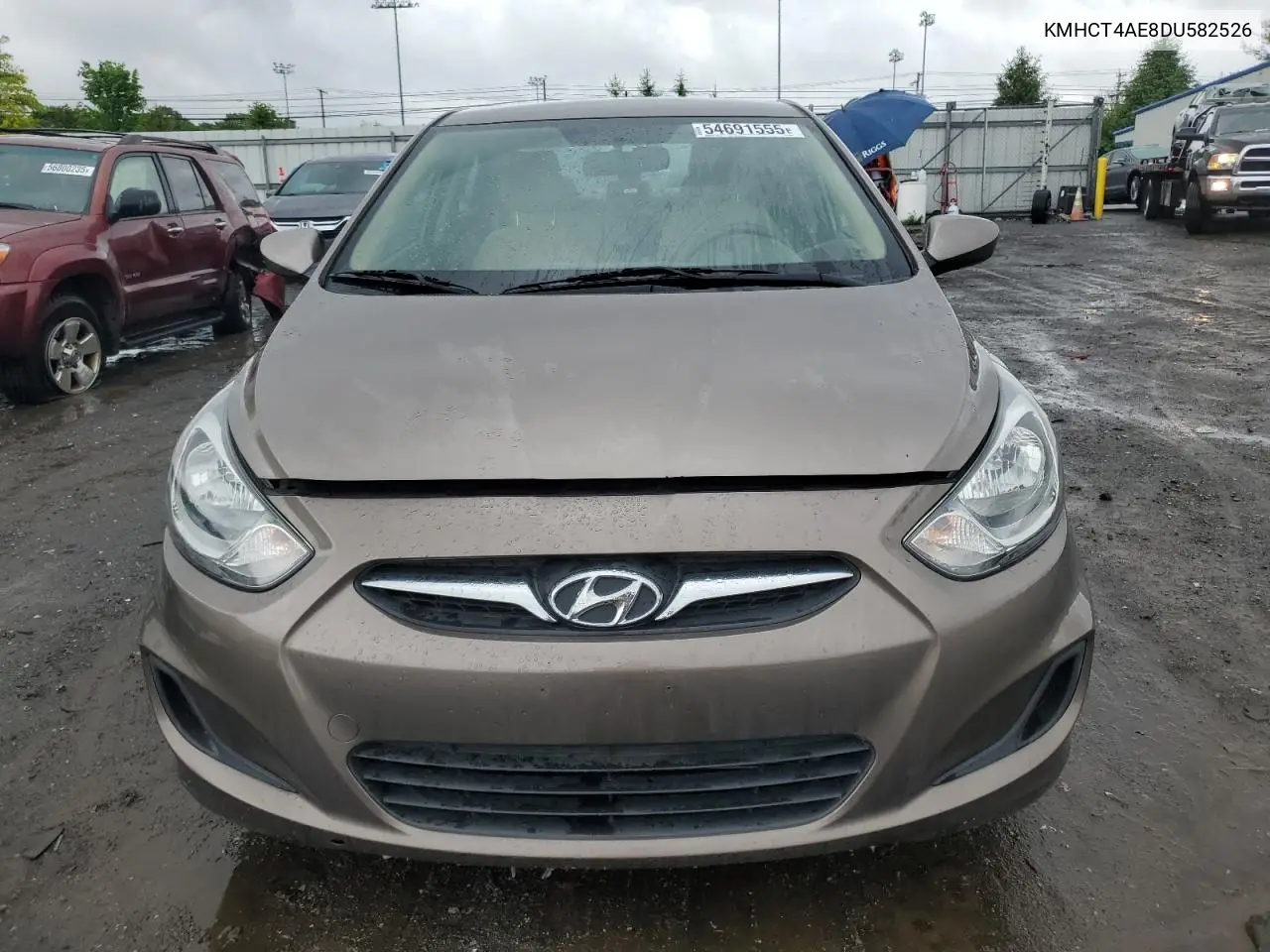 2013 Hyundai Accent Gls VIN: KMHCT4AE8DU582526 Lot: 54691555