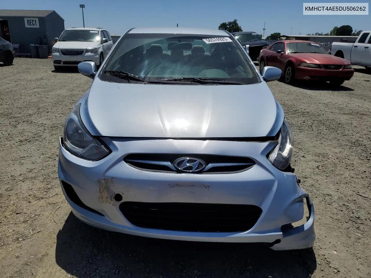 2013 Hyundai Accent Gls VIN: KMHCT4AE5DU506262 Lot: 56574925