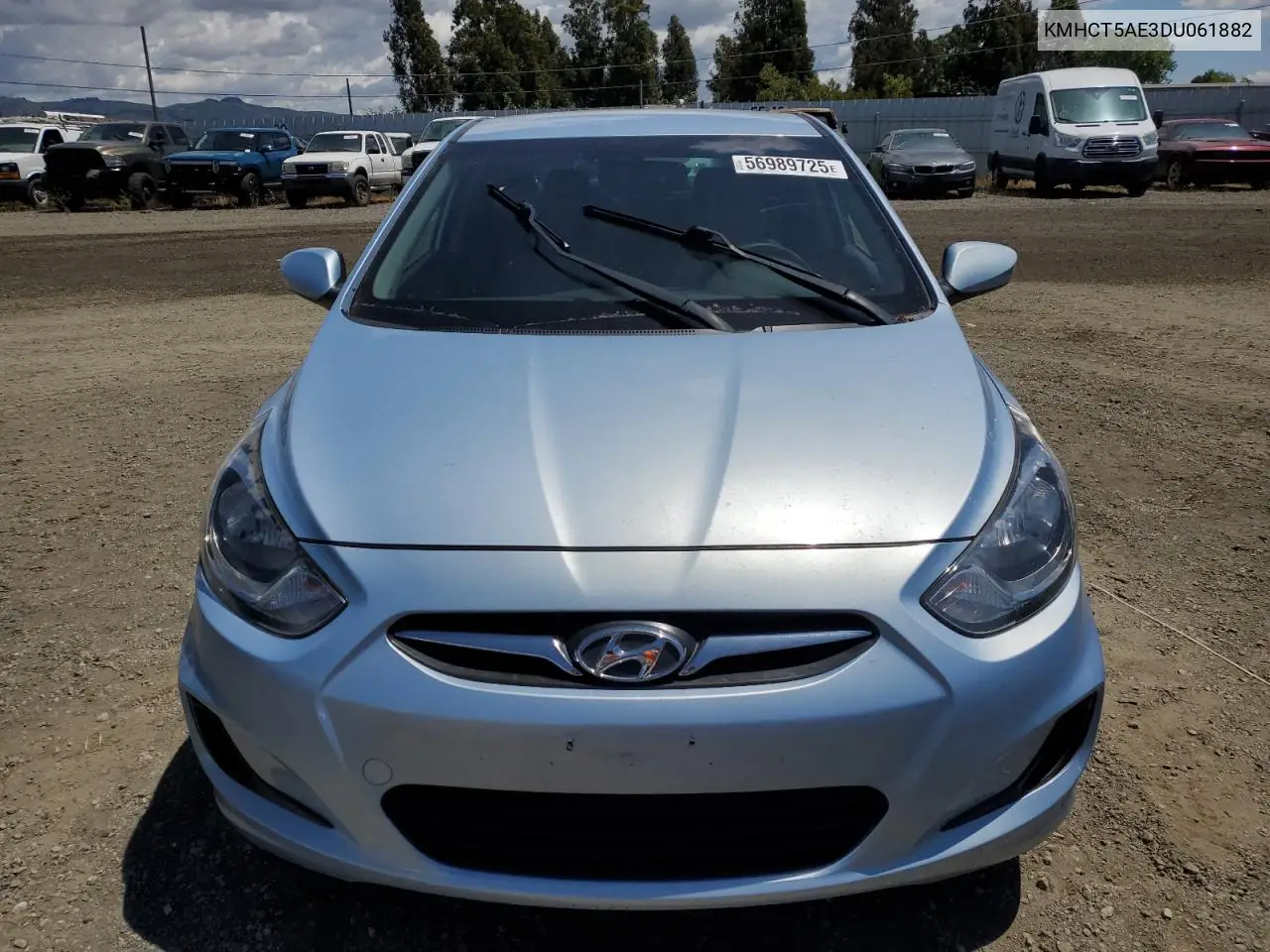 2013 Hyundai Accent Gls VIN: KMHCT5AE3DU061882 Lot: 56989725