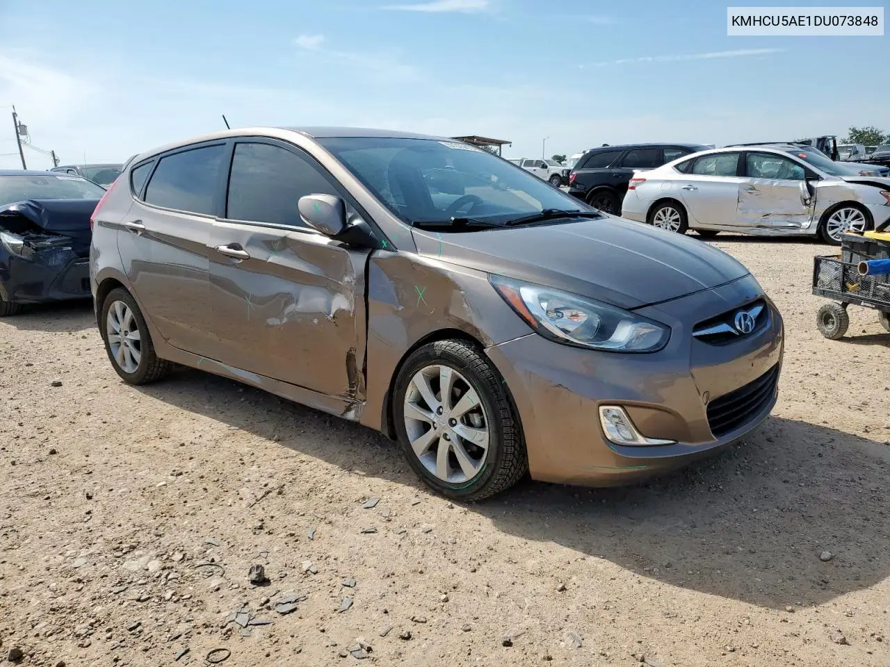 2013 Hyundai Accent Gls VIN: KMHCU5AE1DU073848 Lot: 57225415