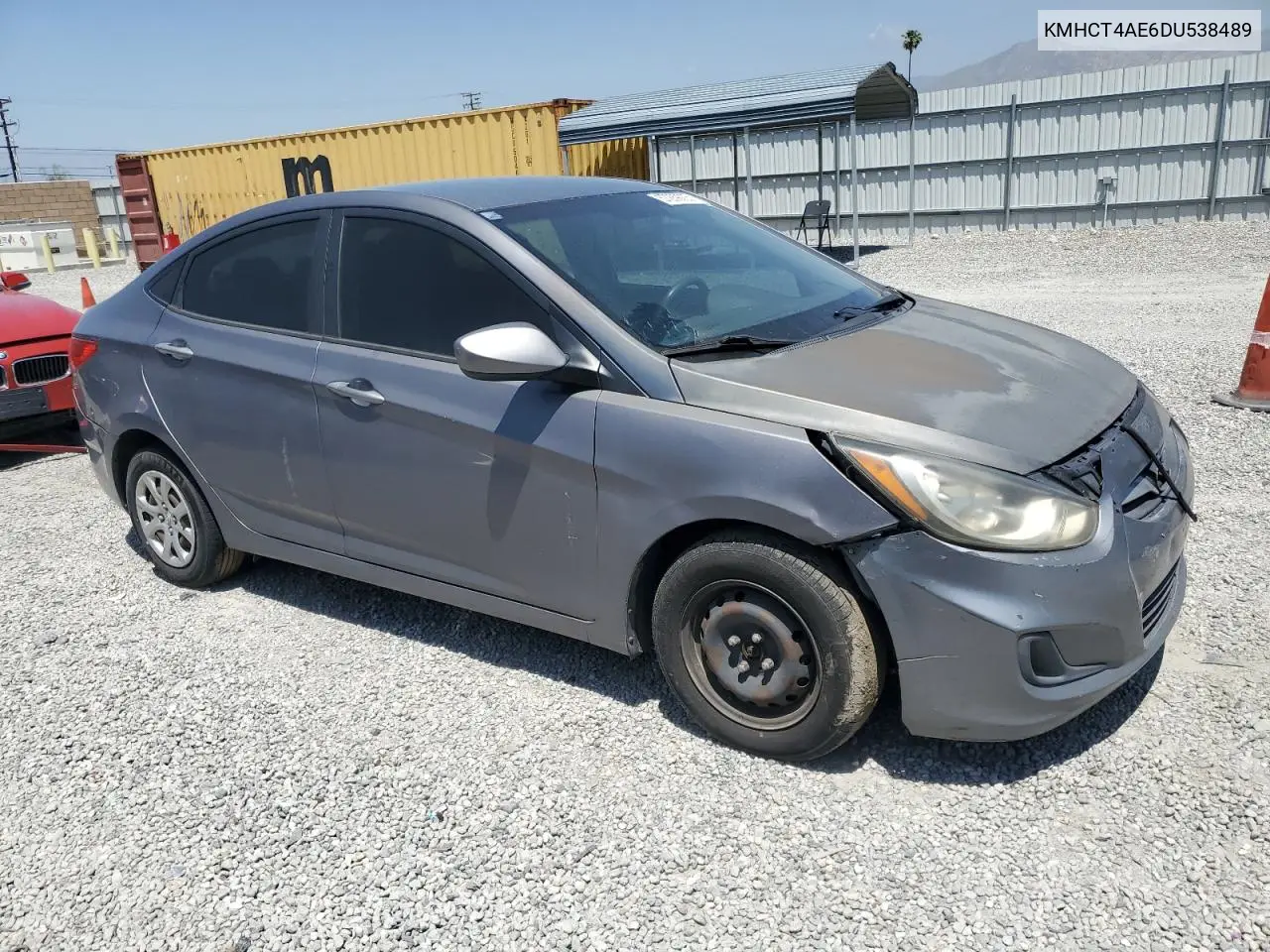 2013 Hyundai Accent Gls VIN: KMHCT4AE6DU538489 Lot: 57289005