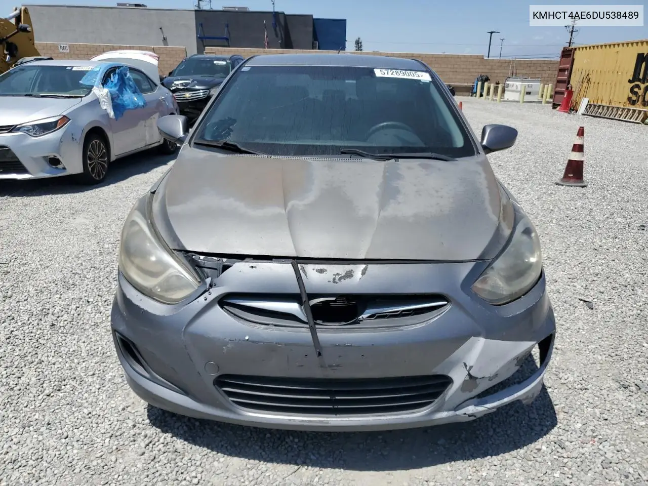 2013 Hyundai Accent Gls VIN: KMHCT4AE6DU538489 Lot: 57289005