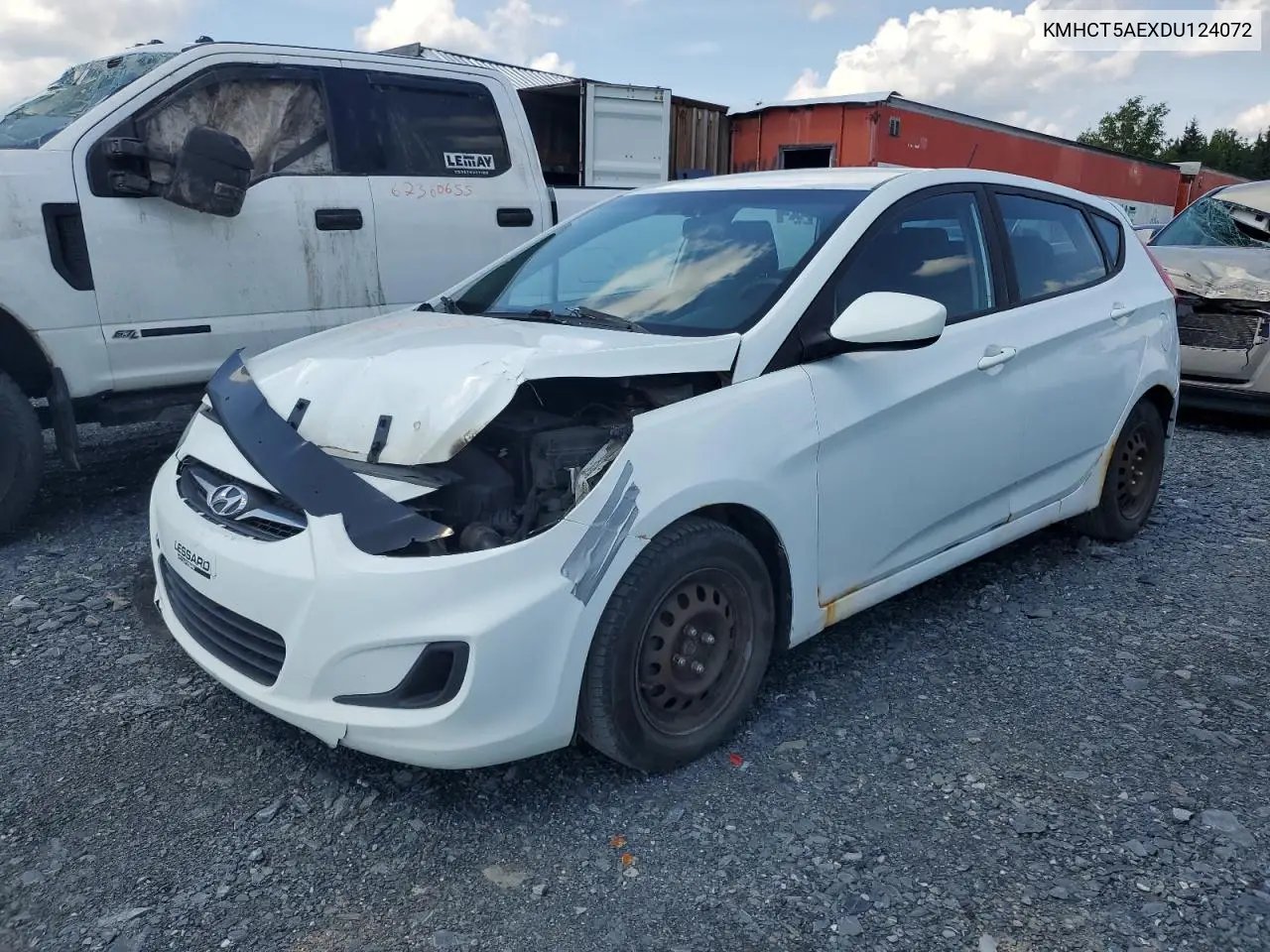 2013 Hyundai Accent Gls VIN: KMHCT5AEXDU124072 Lot: 60803225