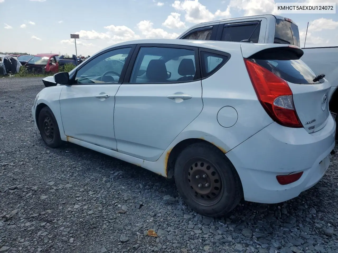 2013 Hyundai Accent Gls VIN: KMHCT5AEXDU124072 Lot: 60803225