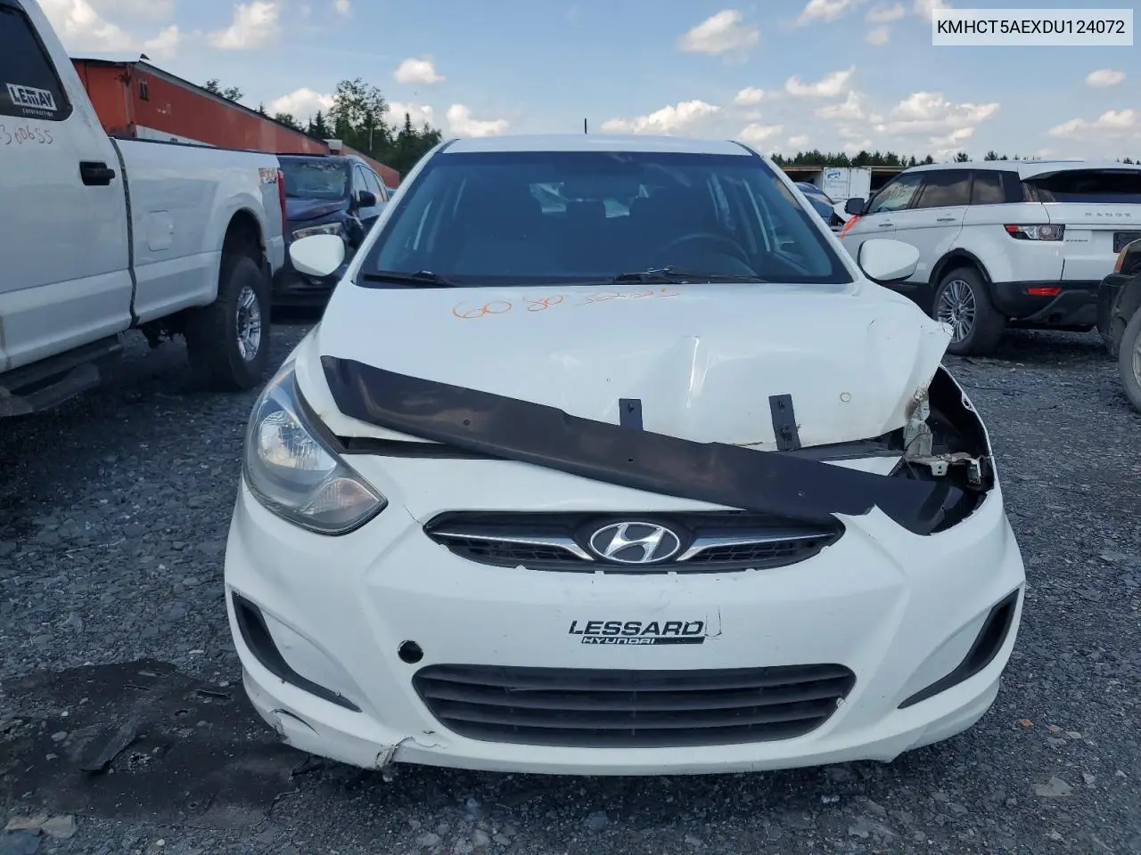 2013 Hyundai Accent Gls VIN: KMHCT5AEXDU124072 Lot: 60803225