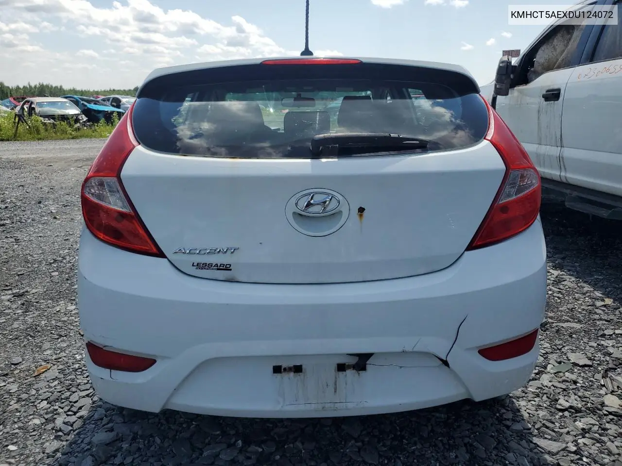 2013 Hyundai Accent Gls VIN: KMHCT5AEXDU124072 Lot: 60803225