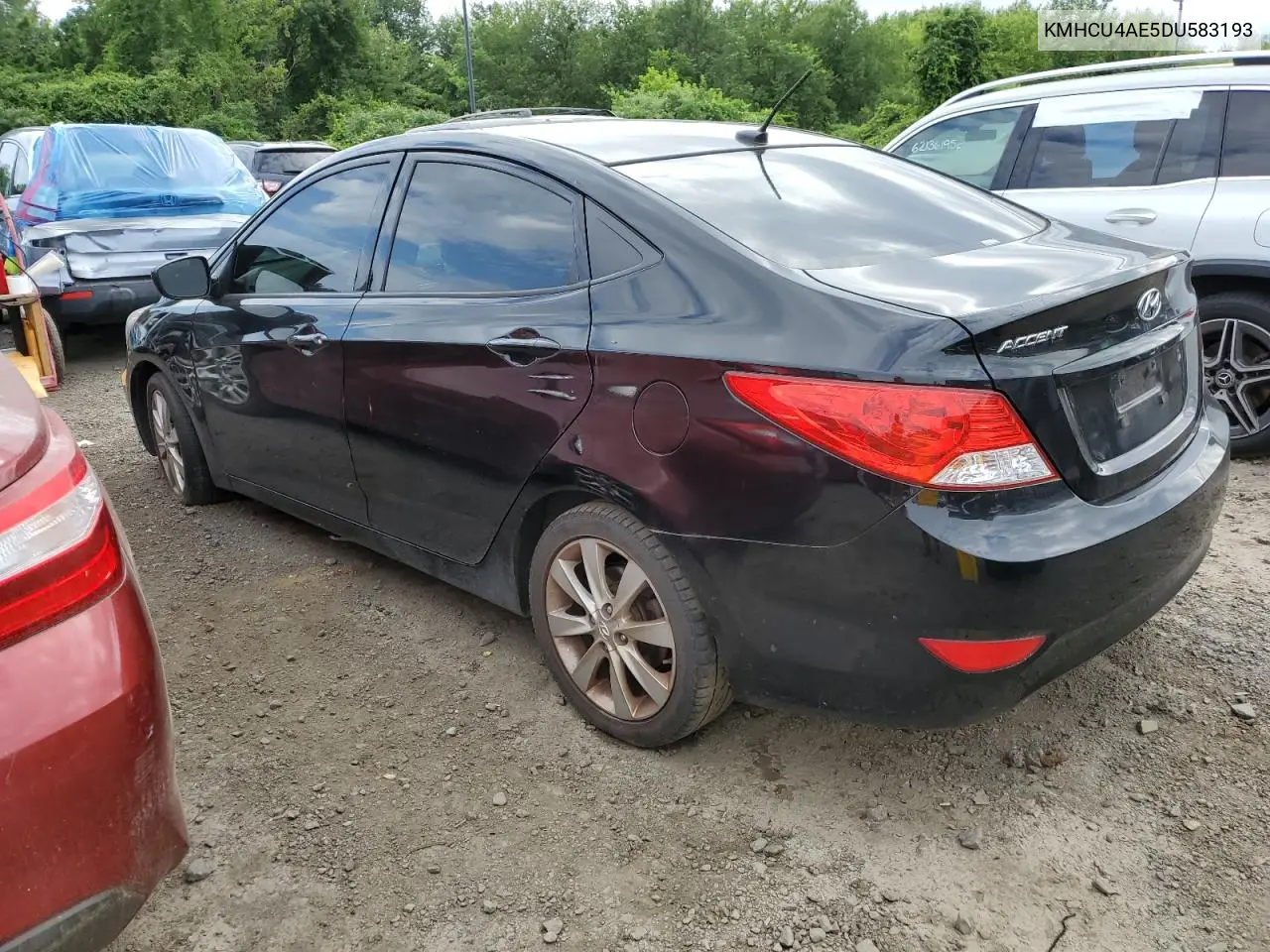 2013 Hyundai Accent Gls VIN: KMHCU4AE5DU583193 Lot: 61157095