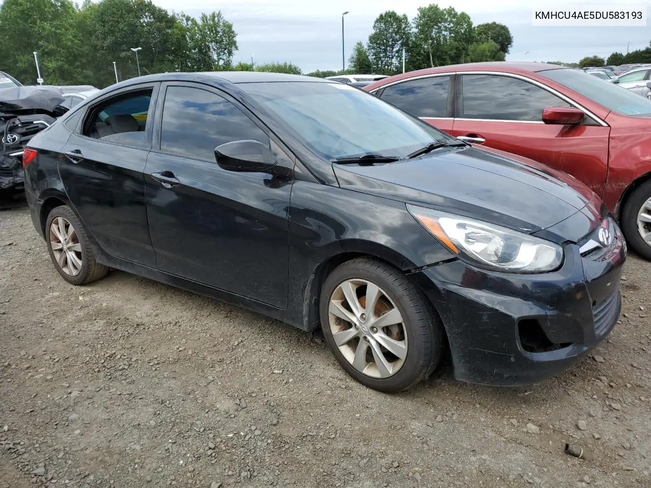2013 Hyundai Accent Gls VIN: KMHCU4AE5DU583193 Lot: 61157095