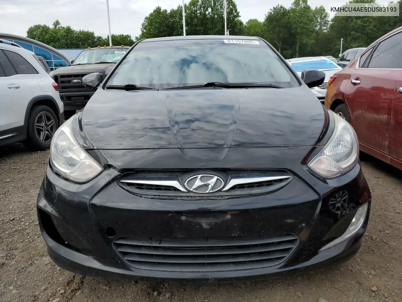 2013 Hyundai Accent Gls VIN: KMHCU4AE5DU583193 Lot: 61157095