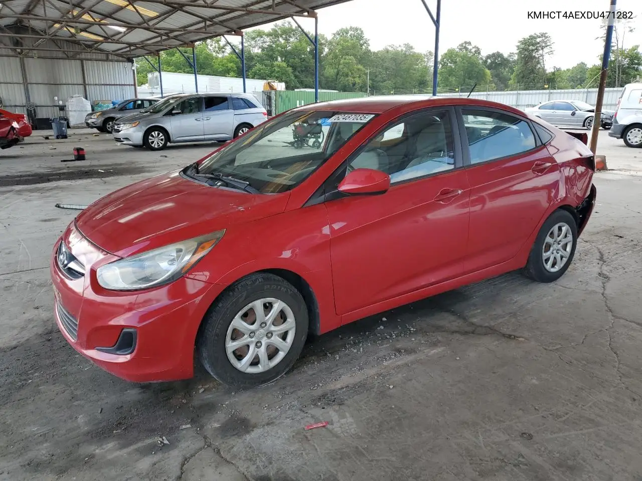 2013 Hyundai Accent Gls VIN: KMHCT4AEXDU471282 Lot: 62487035