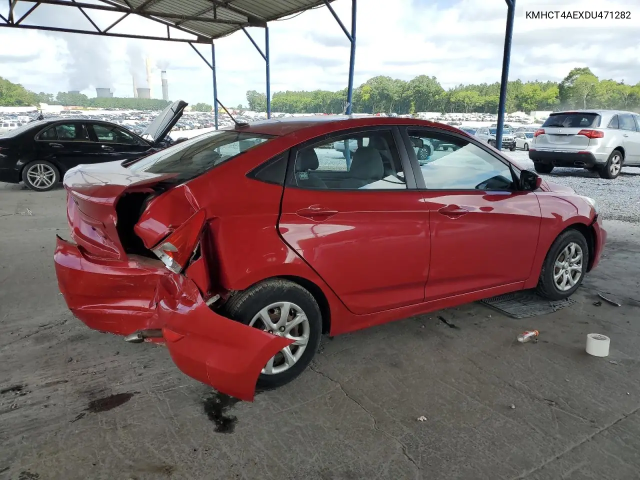 2013 Hyundai Accent Gls VIN: KMHCT4AEXDU471282 Lot: 62487035