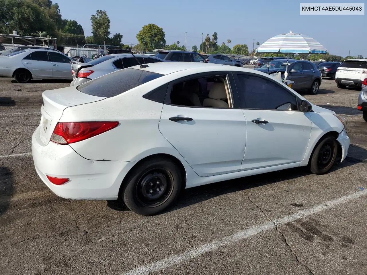 2013 Hyundai Accent Gls VIN: KMHCT4AE5DU445043 Lot: 62538095