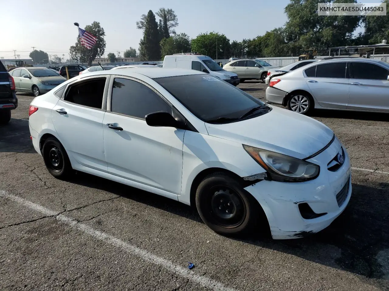 2013 Hyundai Accent Gls VIN: KMHCT4AE5DU445043 Lot: 62538095