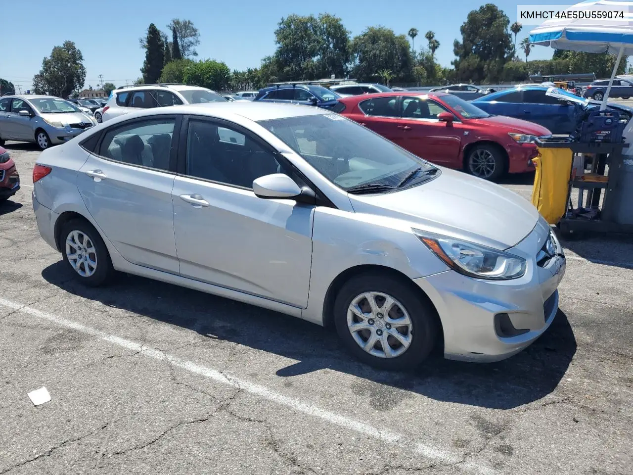 2013 Hyundai Accent Gls VIN: KMHCT4AE5DU559074 Lot: 63058295