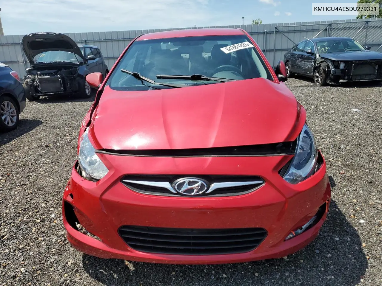 2013 Hyundai Accent Gls VIN: KMHCU4AE5DU279331 Lot: 64384325