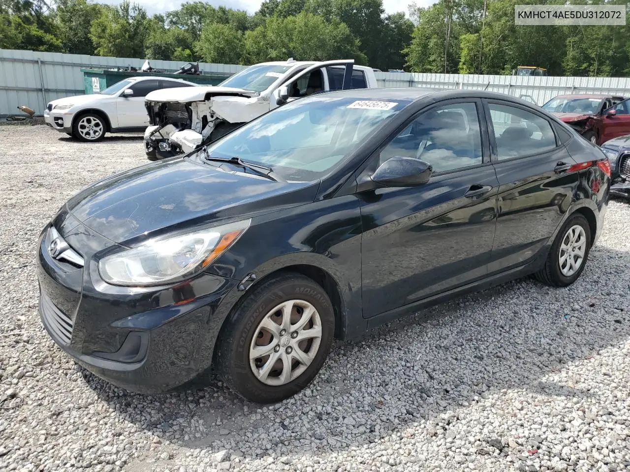 2013 Hyundai Accent Gls VIN: KMHCT4AE5DU312072 Lot: 64645675