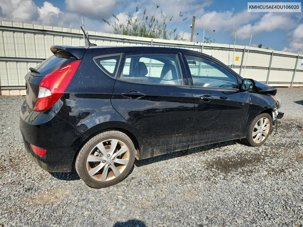 2013 Hyundai Accent Gls VIN: KMHCU5AE4DU106020 Lot: 64783035