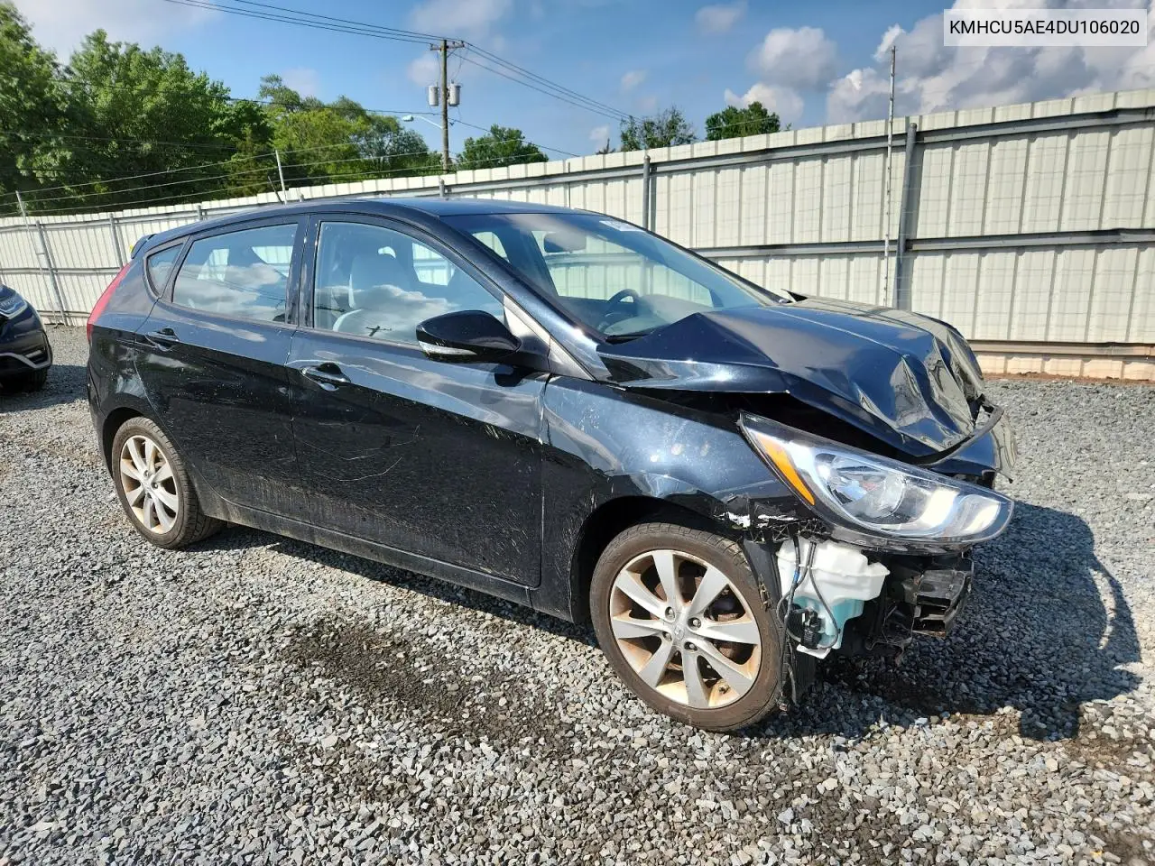 2013 Hyundai Accent Gls VIN: KMHCU5AE4DU106020 Lot: 64783035