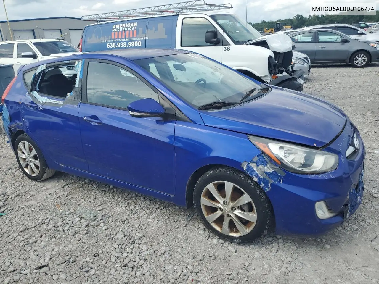 2013 Hyundai Accent Gls VIN: KMHCU5AE0DU106774 Lot: 65089135