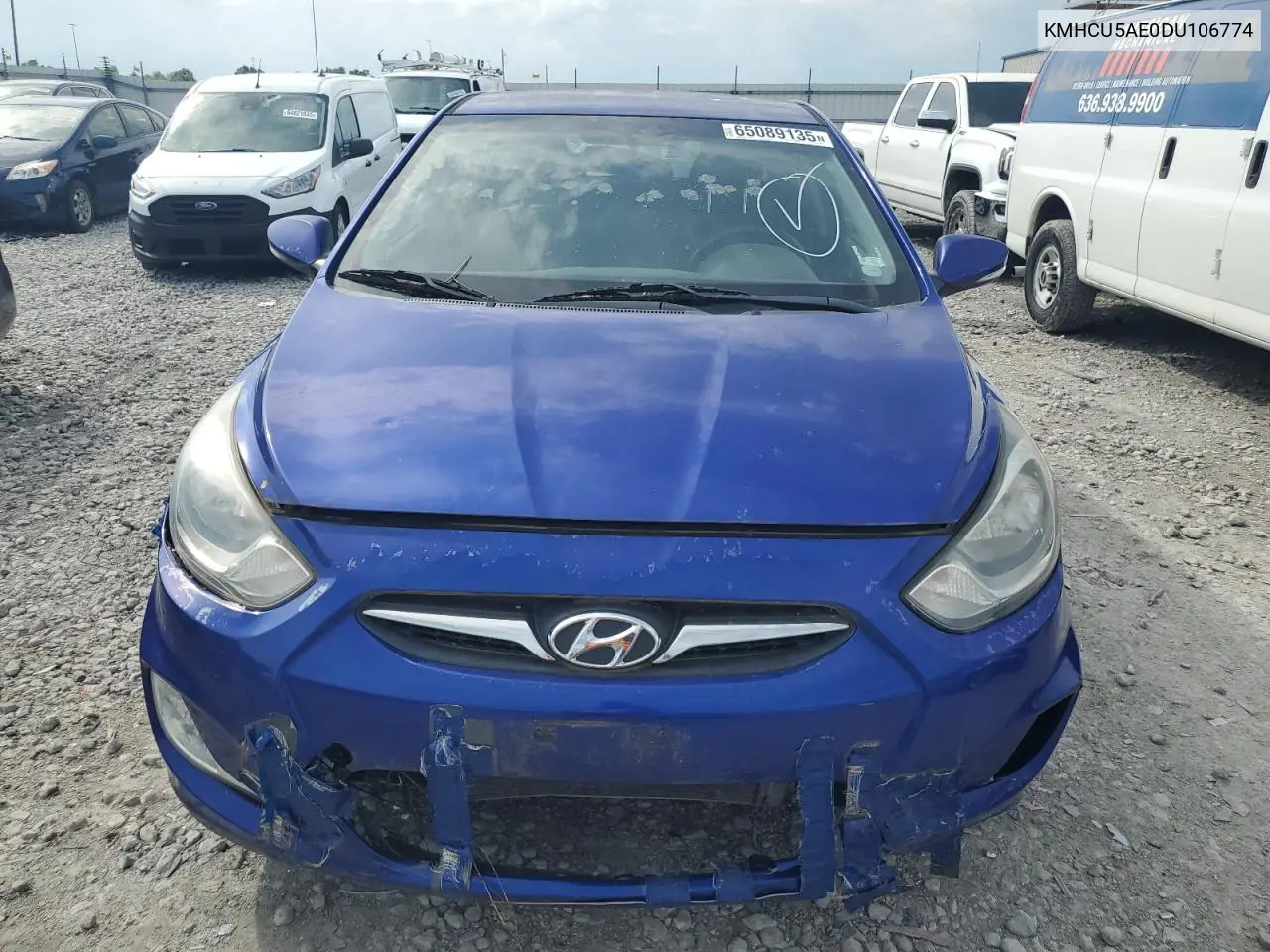 2013 Hyundai Accent Gls VIN: KMHCU5AE0DU106774 Lot: 65089135