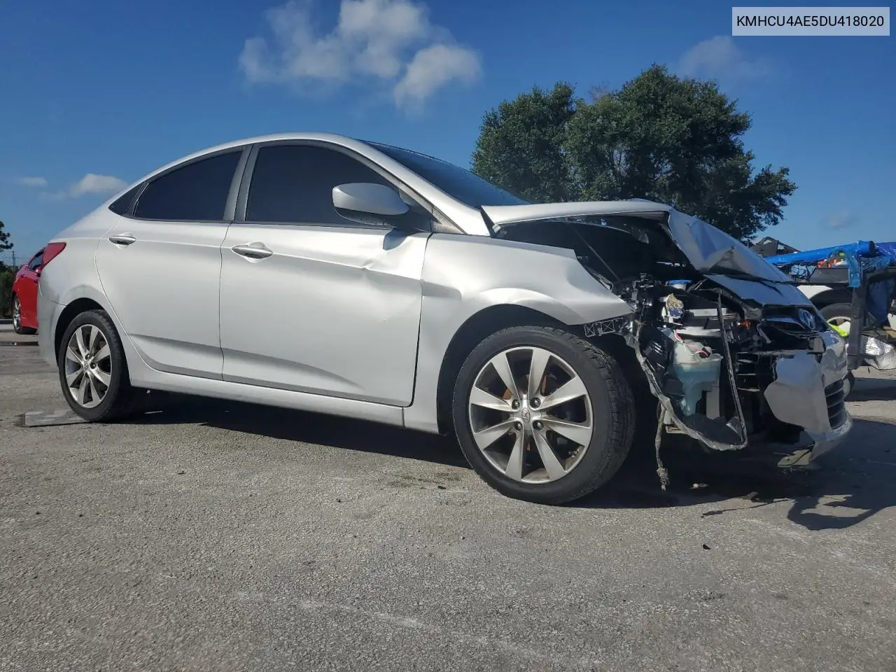2013 Hyundai Accent Gls VIN: KMHCU4AE5DU418020 Lot: 65092055