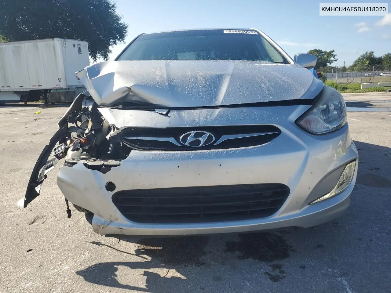 2013 Hyundai Accent Gls VIN: KMHCU4AE5DU418020 Lot: 65092055