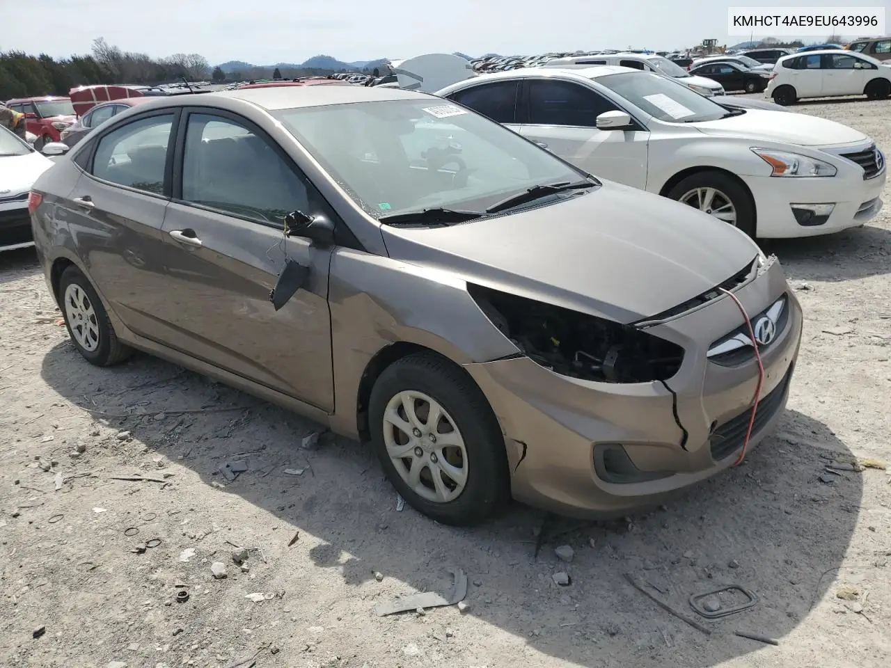 2014 Hyundai Accent Gls VIN: KMHCT4AE9EU643996 Lot: 49763725
