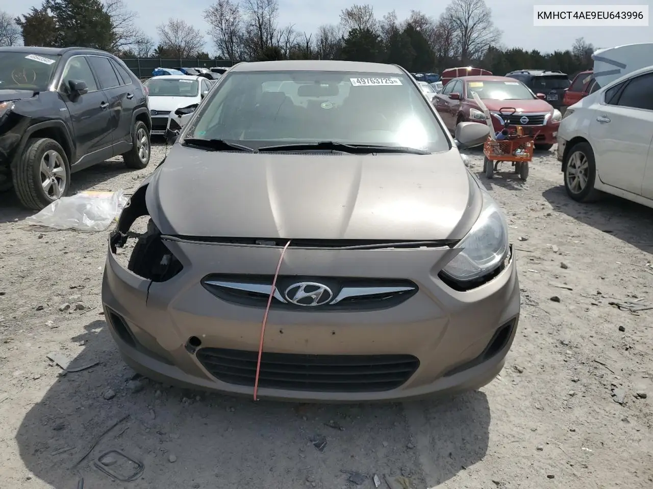 2014 Hyundai Accent Gls VIN: KMHCT4AE9EU643996 Lot: 49763725