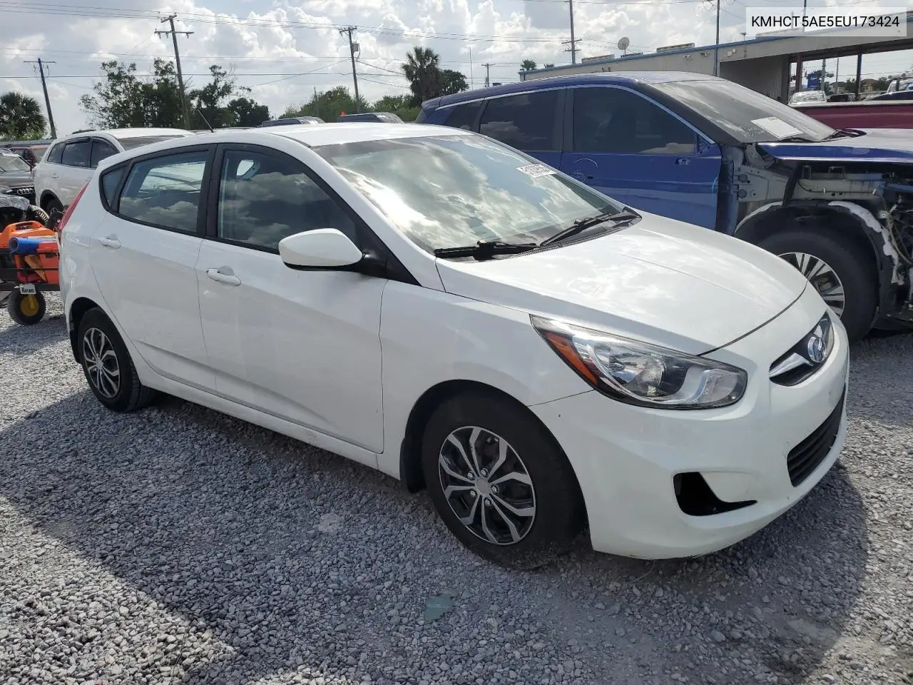 2014 Hyundai Accent Gls VIN: KMHCT5AE5EU173424 Lot: 51839555