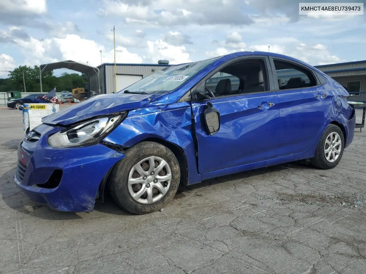 2014 Hyundai Accent Gls VIN: KMHCT4AE8EU739473 Lot: 55579655