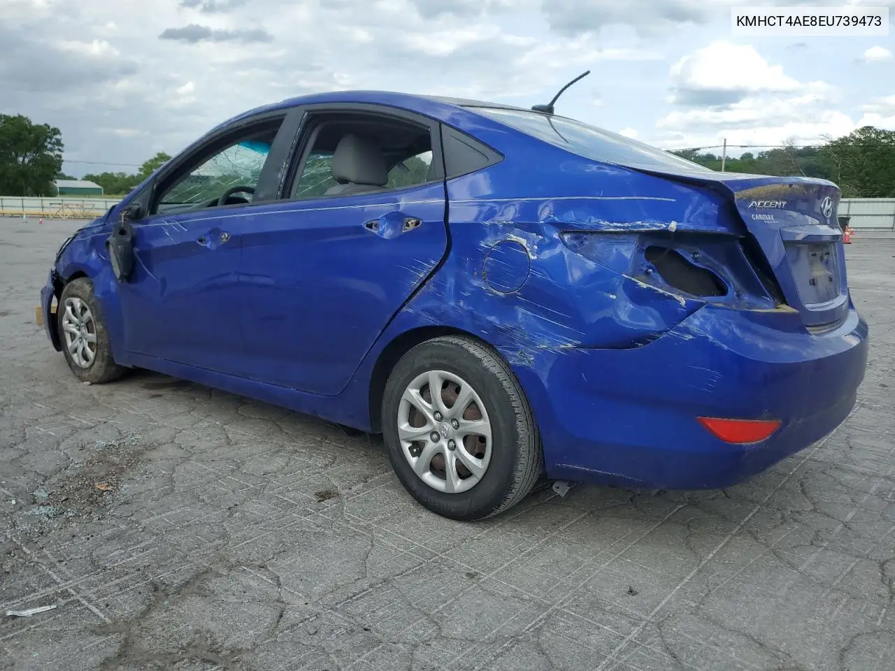 2014 Hyundai Accent Gls VIN: KMHCT4AE8EU739473 Lot: 55579655