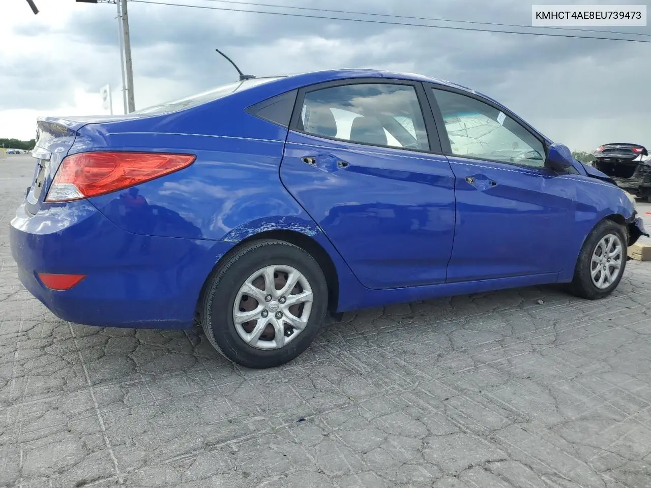 2014 Hyundai Accent Gls VIN: KMHCT4AE8EU739473 Lot: 55579655