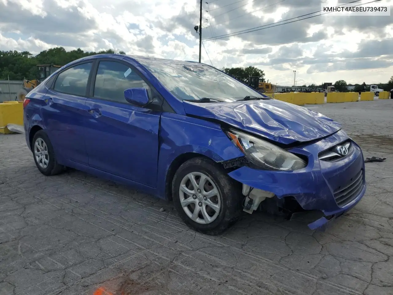 2014 Hyundai Accent Gls VIN: KMHCT4AE8EU739473 Lot: 55579655