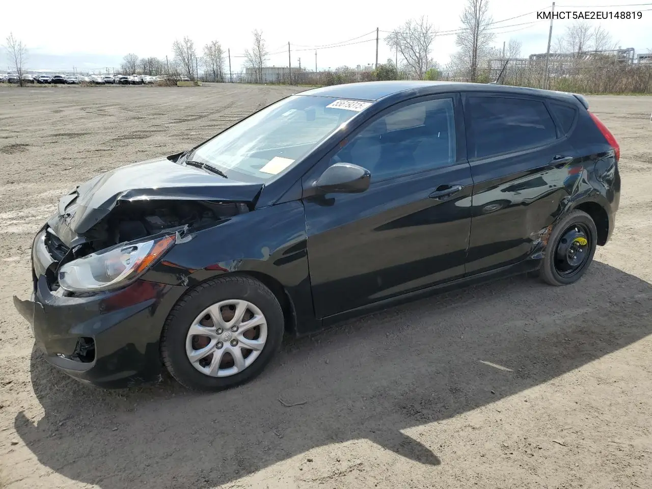 2014 Hyundai Accent Gls VIN: KMHCT5AE2EU148819 Lot: 55619315