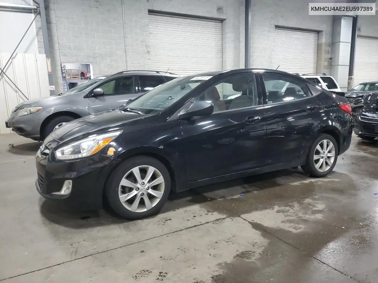2014 Hyundai Accent Gls VIN: KMHCU4AE2EU597389 Lot: 56226615