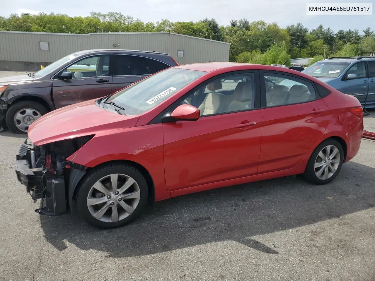 2014 Hyundai Accent Gls VIN: KMHCU4AE6EU761517 Lot: 56512765