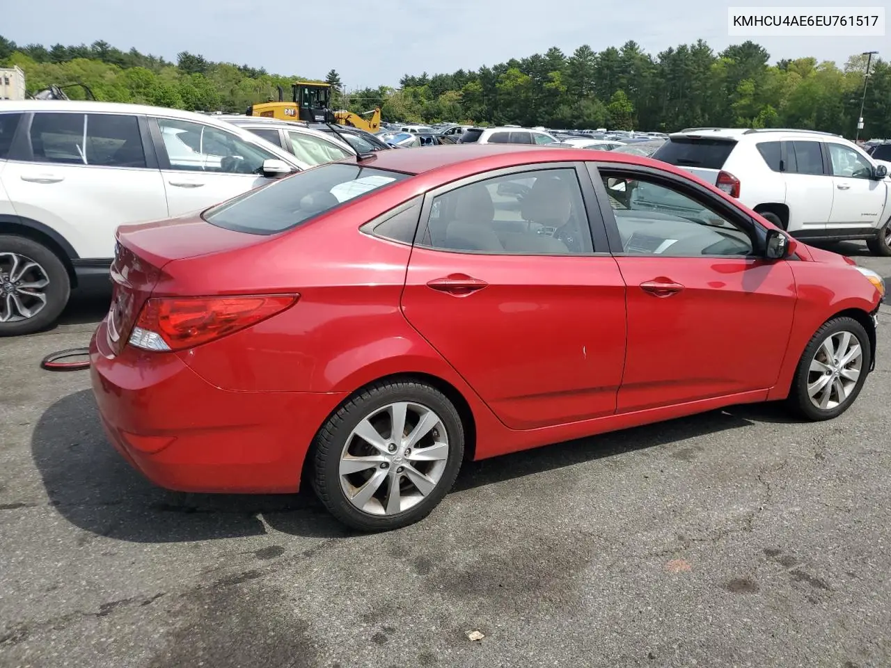 2014 Hyundai Accent Gls VIN: KMHCU4AE6EU761517 Lot: 56512765