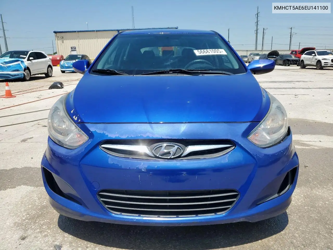 2014 Hyundai Accent Gls VIN: KMHCT5AE6EU141100 Lot: 56681005