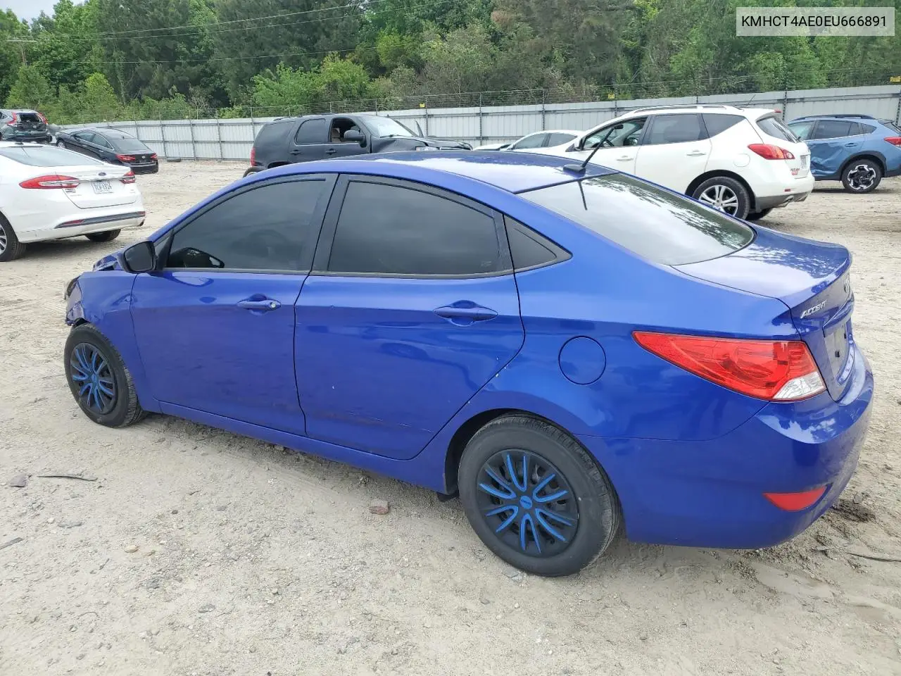 2014 Hyundai Accent Gls VIN: KMHCT4AE0EU666891 Lot: 56884045