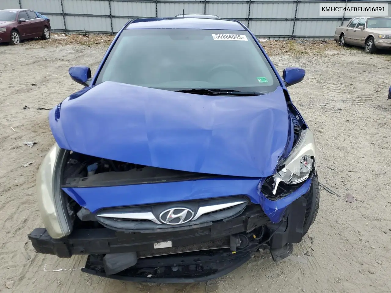 2014 Hyundai Accent Gls VIN: KMHCT4AE0EU666891 Lot: 56884045
