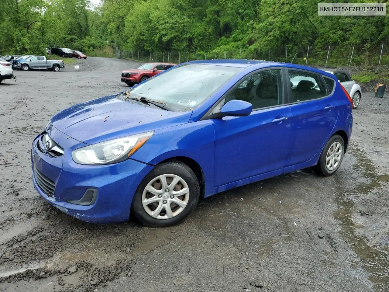 2014 Hyundai Accent Gls VIN: KMHCT5AE7EU152218 Lot: 57022785