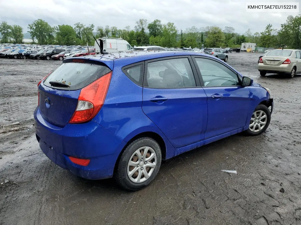 2014 Hyundai Accent Gls VIN: KMHCT5AE7EU152218 Lot: 57022785