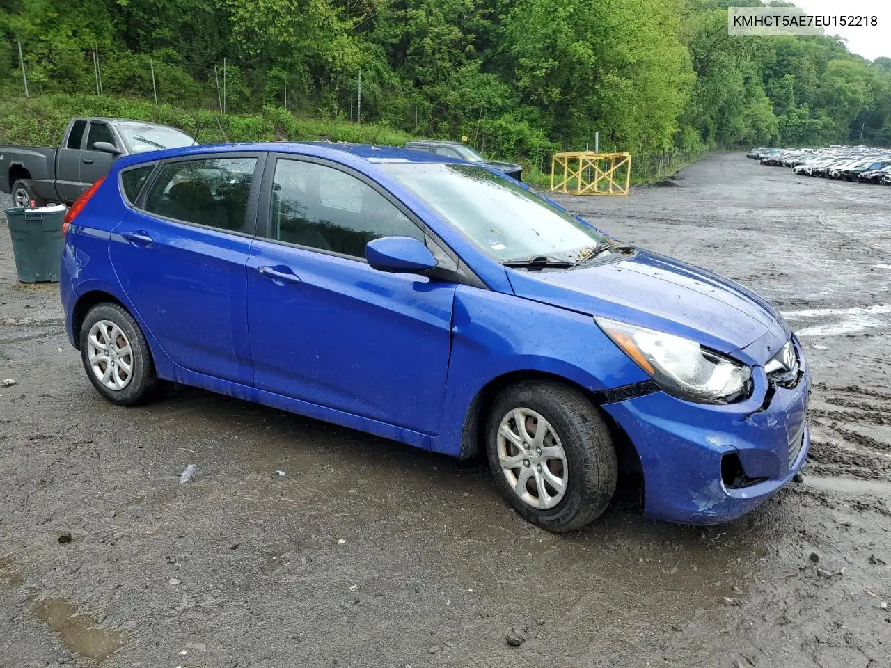2014 Hyundai Accent Gls VIN: KMHCT5AE7EU152218 Lot: 57022785