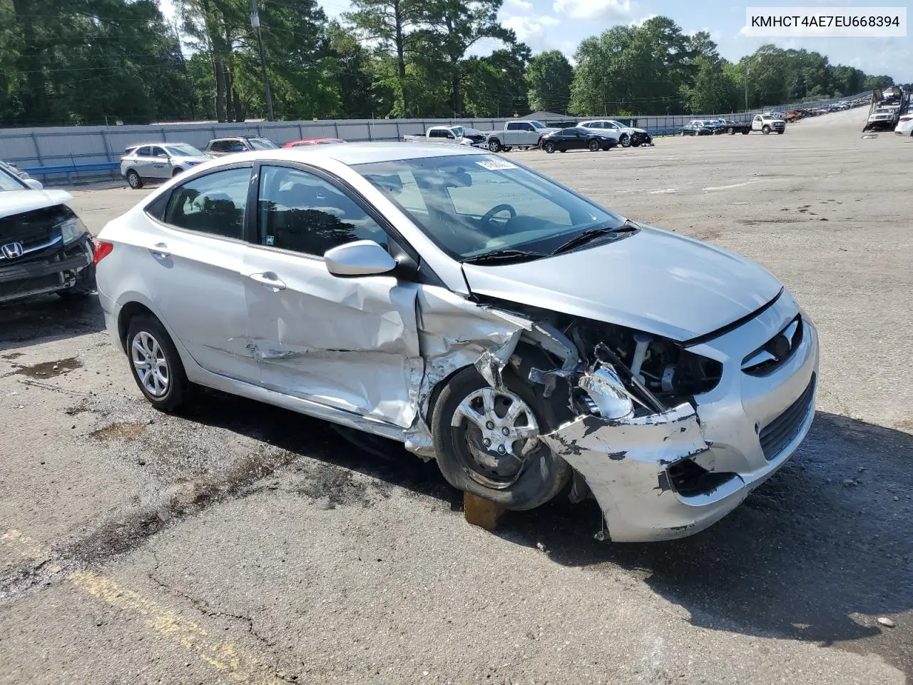 2014 Hyundai Accent Gls VIN: KMHCT4AE7EU668394 Lot: 61680305