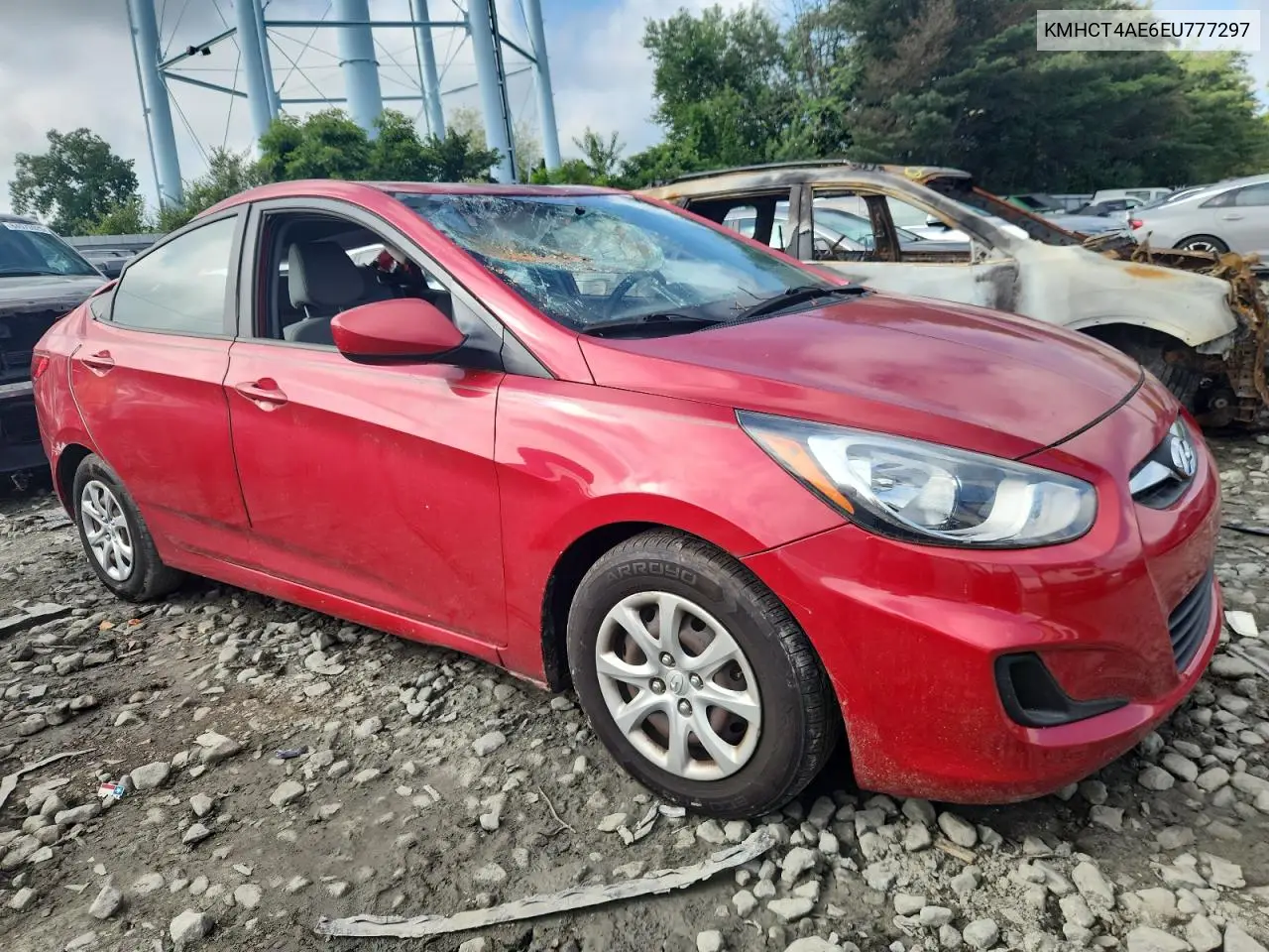 2014 Hyundai Accent Gls VIN: KMHCT4AE6EU777297 Lot: 64338465