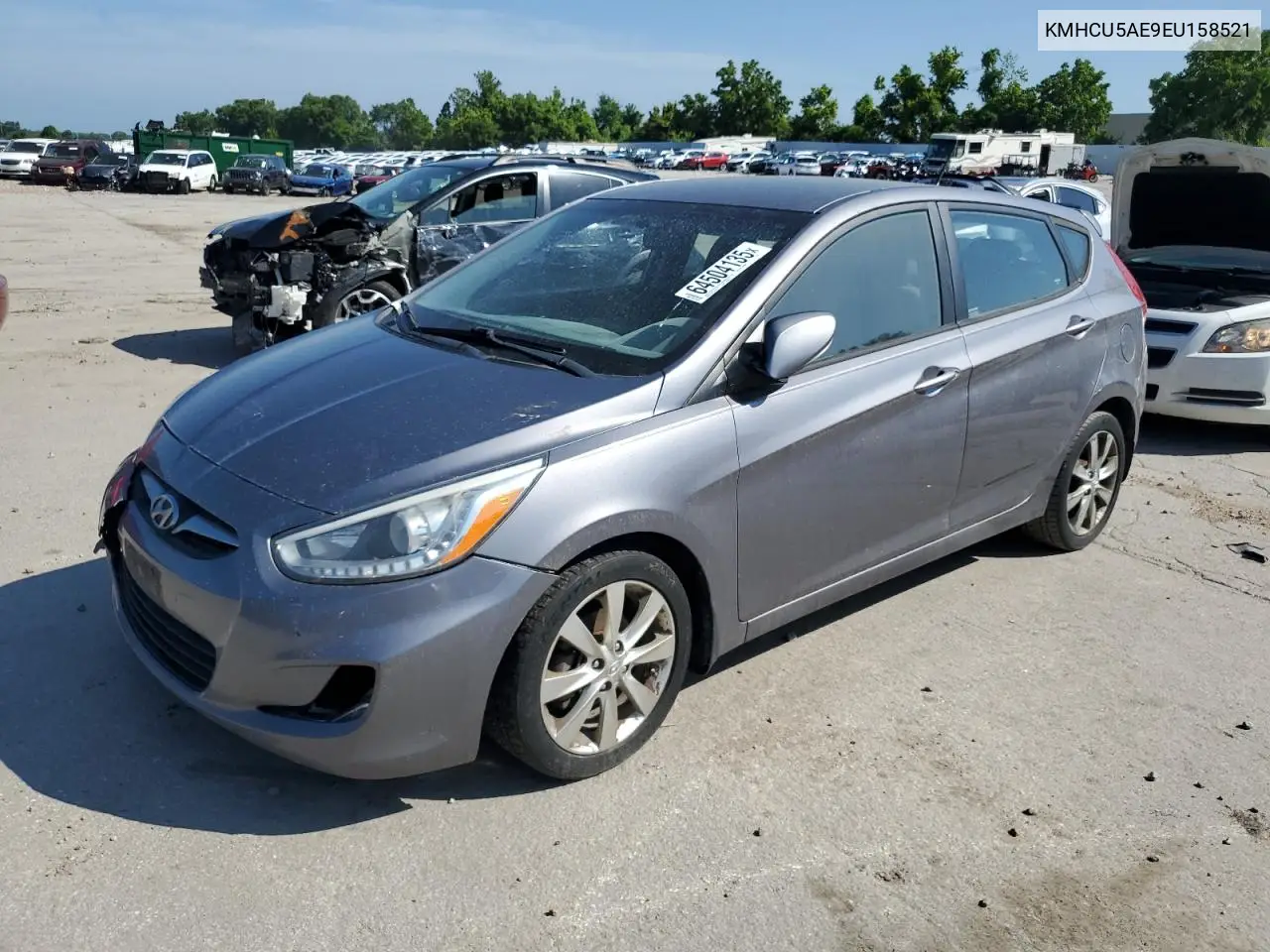 2014 Hyundai Accent Gls VIN: KMHCU5AE9EU158521 Lot: 64504135