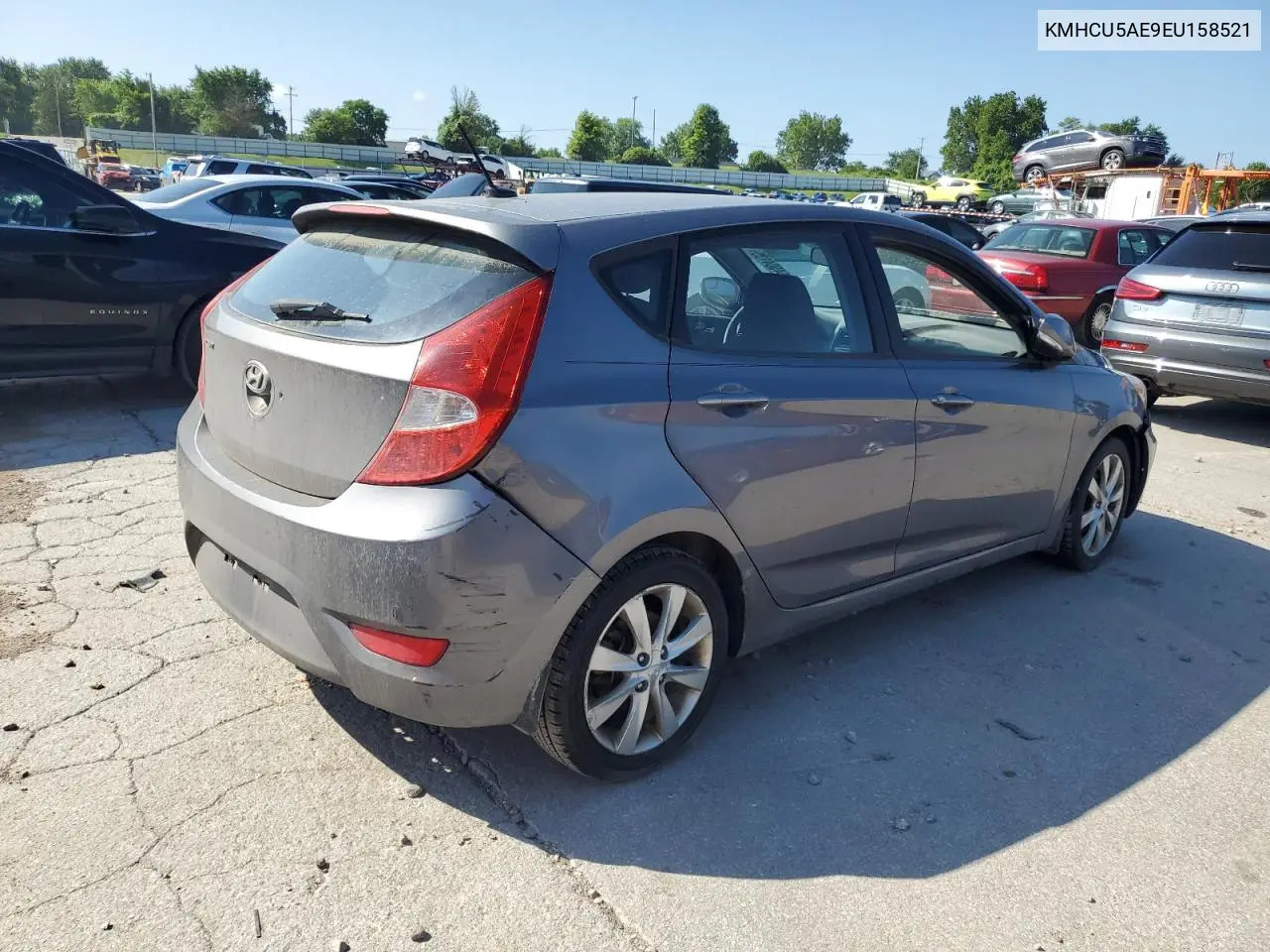 2014 Hyundai Accent Gls VIN: KMHCU5AE9EU158521 Lot: 64504135