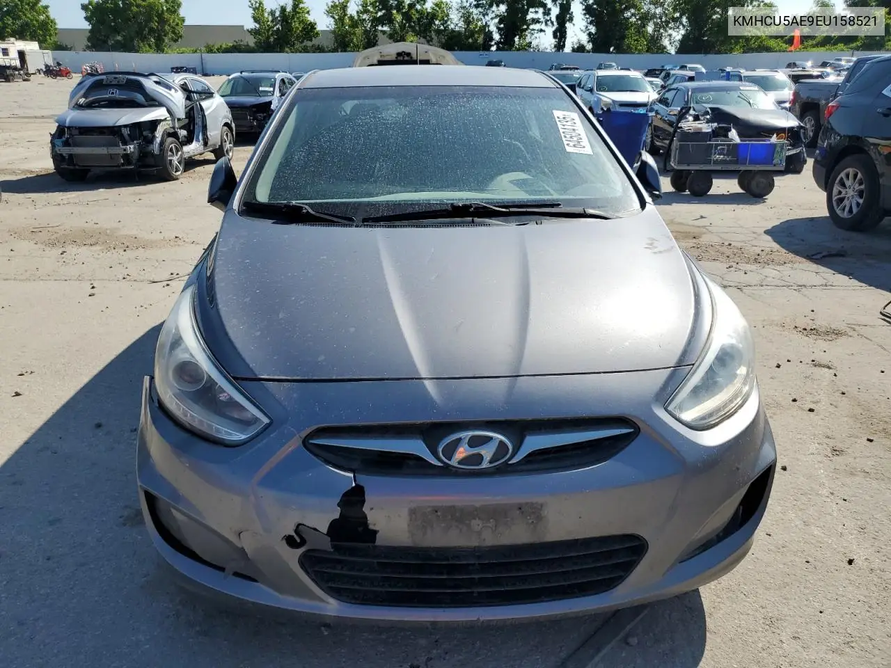 2014 Hyundai Accent Gls VIN: KMHCU5AE9EU158521 Lot: 64504135